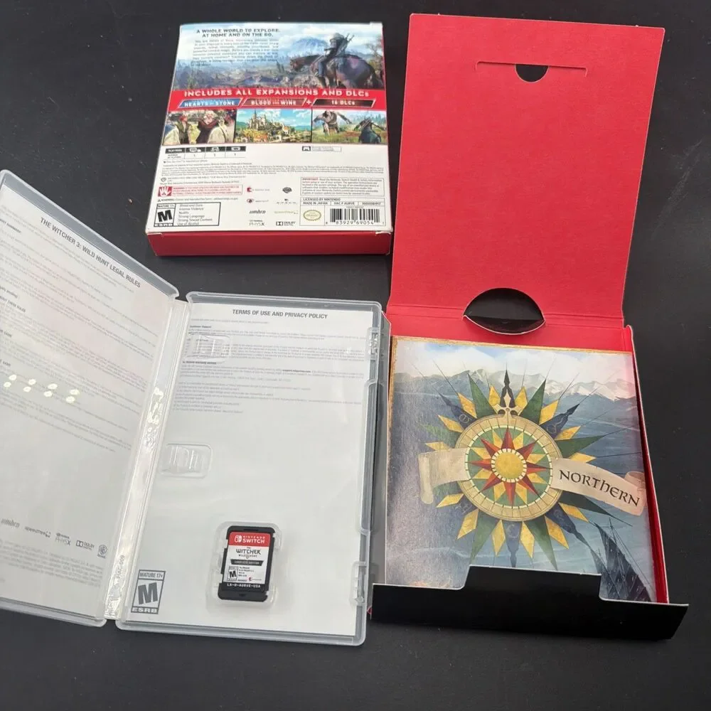 The Witcher III: Wild Hunt Complete Edition Complete Nintendo Switch Map Sticker